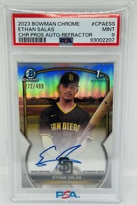 Ethan Salas 2023 Bowman Chrome #CPA-ESS Prospect Auto Ethan Salas 2023 Bowman Chrome #CPA-ESS Prospect Auto