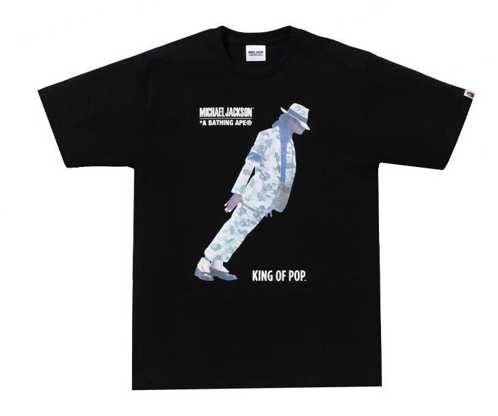 でおすすめアイテム。 Jackson Michael x APE BATHING A King Size 2corlos Tee Pop of ミュージシャン