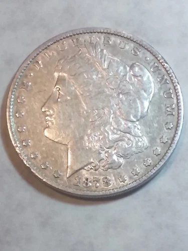 1878 Morgan Dollar 90% Silver Extra Fine Details for the year - 1st year