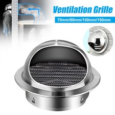 70-150mm Circle Air Wall Vent Grill Cover Round Ducting Ventilation Fly Net UK