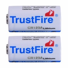 2pcs TrustFire CR123A 123A 85177 Lithium Battery 1400mAh 3.0V Batteries EXP 2036