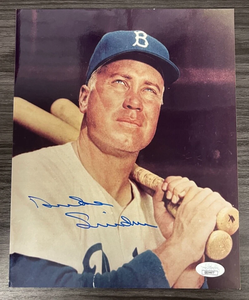 Duke Snider Autographed 8x10 Photo JSA Certified HOF Brooklyn/LA Dodgers NICE! - Image 2 of 4