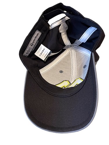 TaylorMade Gray & Black Logo Golf Hat OSFA All Season Breathable Lightweight - Picture 6 of 6