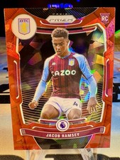 2021-22 Jacob Ramsey Panini Prizm Premier League Red Ice Prizm Rookie Card #133. rookie card picture