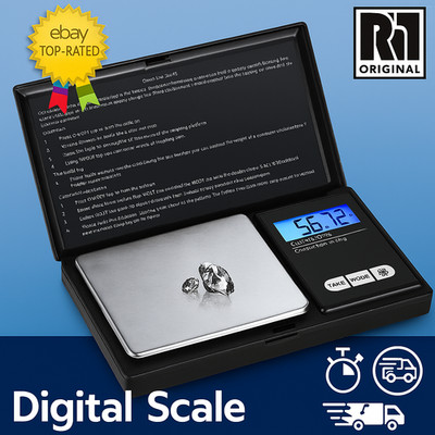 Digitale Küchen-/Schmuckwaage 200 g Kapazität Maschine in Schwarz - UK