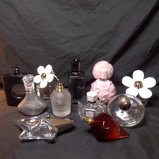Collection Of Empty Perfume Bottles 11, Marc Jacobs, Dolce & Gabbana, Gucci, Etc