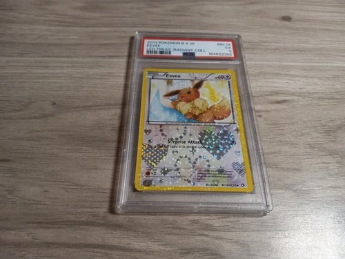 2013 POKEMON B&W LEGEND TREASURES RADIANT COLL #RC14 EEVEE PSA 5