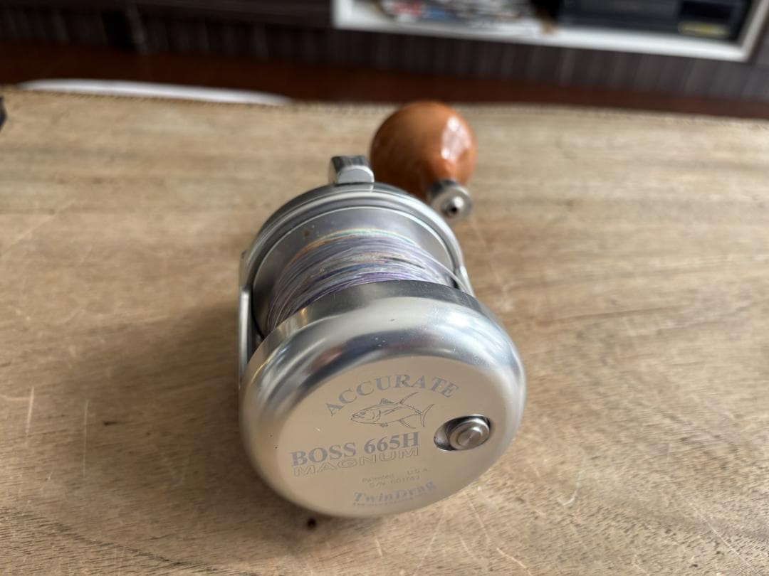 Accurate BOSS 665H リール Accurate BOSS 665H Reel Dual Drag Silver Big Game Fishing