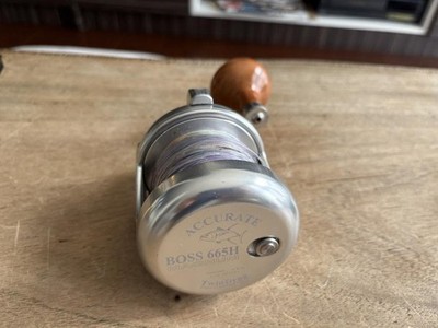 Accurate BOSS 665H リール Accurate BOSS 665H Reel Dual Drag Silver Big Game Fishing