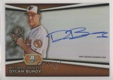 2012 Bowman Platinum Auto Prospects Dylan Bundy #AP-DB Auto 1l5