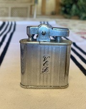 Vintage Ronson Whirlwind Silver Tone Lighter Made in USA Newark Art Deco