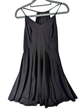 Express Women size 4 Halter Neck Little Black Dress NYC Cocktail Party Flowy