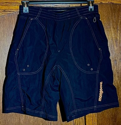 Mongoose Black Freeride Bike Short, Padded w/ Pockets  Adult Medium BMX Vintage