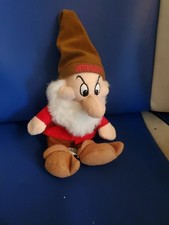 8  Disney Snow White Grumpy Dwarf Beanie Plush B3