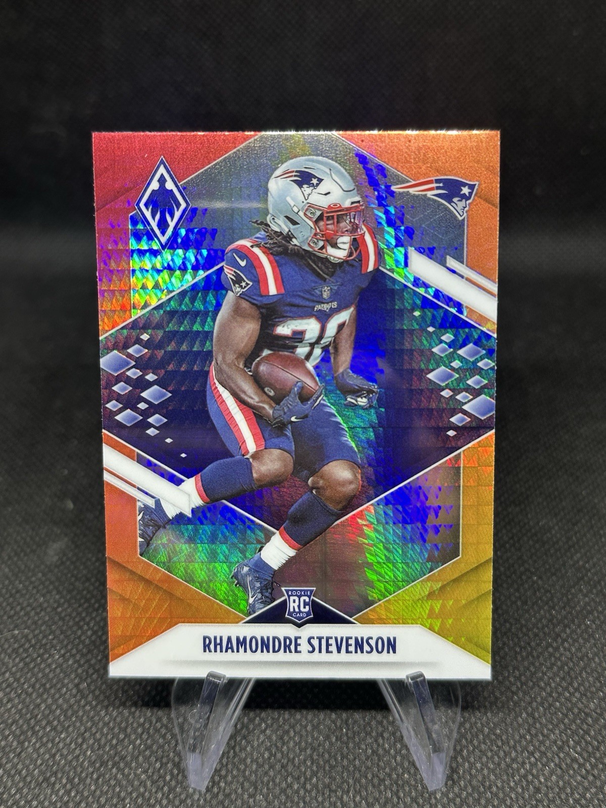 2021 Panini Phoenix - Rookie Rhamondre Stevenson #133 Fire Burst (RC)