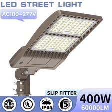 400W LED Shoebox Parking Lot Light 5000K 60000 Lumens Commercial Street Lighting