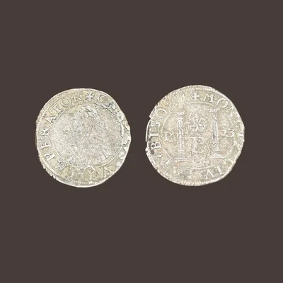 R1086 Monnaie Féodale Franche Compté Besançon Charles Quint Gros Argent 1623 - Photo 1/3