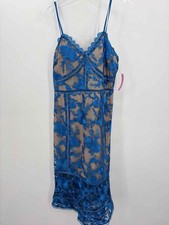 Pre-Owned Lulus Blue Size Small Midi Sleeveless Dress