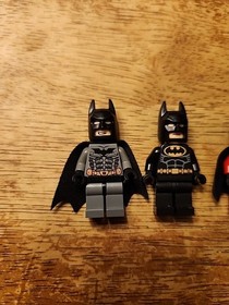 LEGO Batman Dark Gray Suit, Black Suit, Robin 