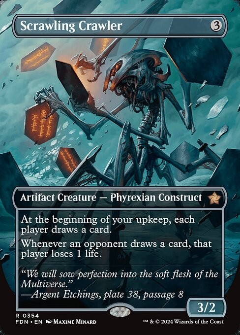 🔥 Scrawling Crawler R Borderless Regular #354 | FDN Foundations | MTG