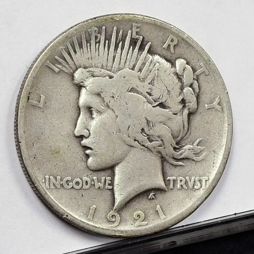 1921 Peace Dollar - Good Details, Cleaned (#59777-L)