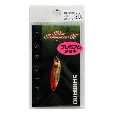 SHIMANO Cardiff Slim Swimmer CE Premium 2.0g Trout Spoon TR-E20R 71T Red Gold