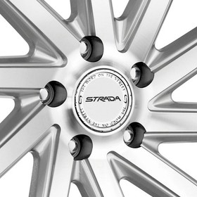 Strada Sega Wheels 20x8.5 (35, 5x114.3, 72.6) Silver Rims Set of 4