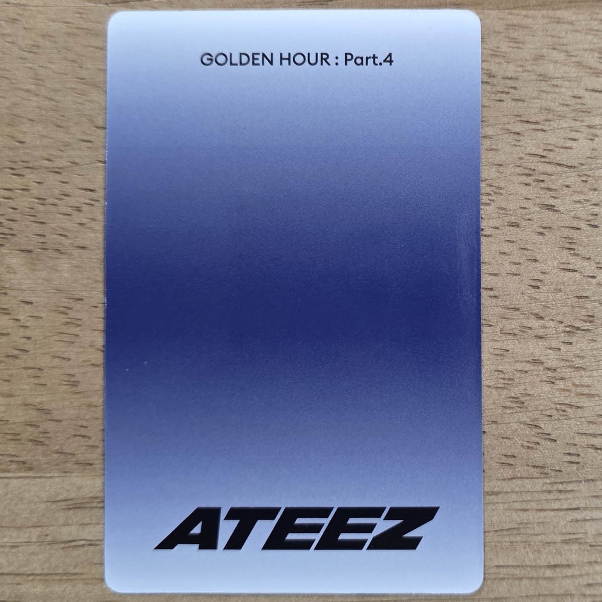 Yun Ho Official Photocard Ateez Golden Hour : Part. 4 Pocaalbum