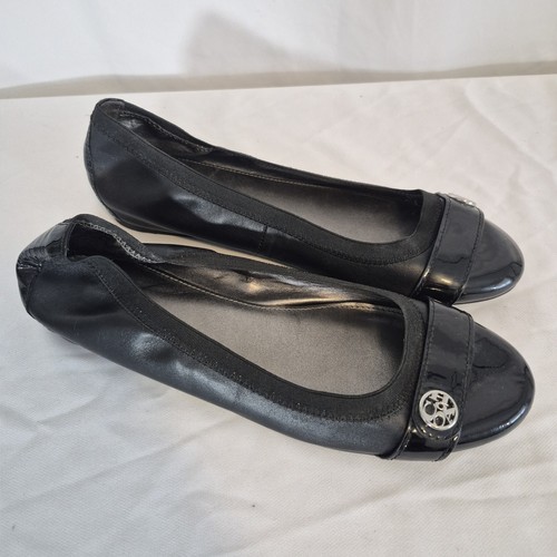 Coach Chelsea schwarze Damen-Ballerinas Lederkappe Zehe 9M. " NEU - Bild 1 von 10