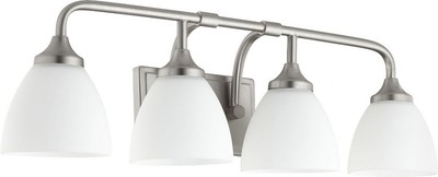 Enclave - 4 Light Bath Vanity in Quorum Home Collection style - 26.5 inches wide