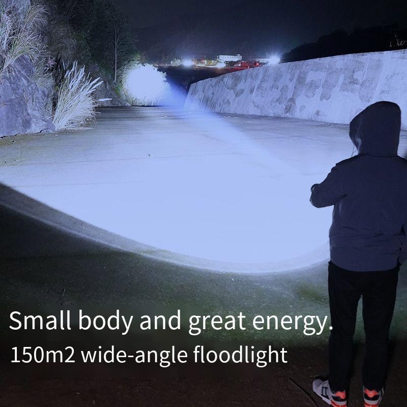 1200000LM USB Rechargeable LED Flashlight Super Bright Torch Tactical ...