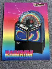 “New” Wurlitzer Rainbow Jukebox Promotional Flyer 8” X 11” Poster Vintage