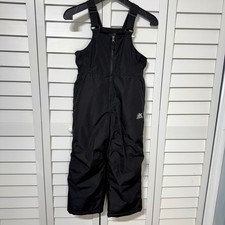 ZeroXposur Kids Black Insulated Snow Bib Overalls Size S 6/7 Ski Pants