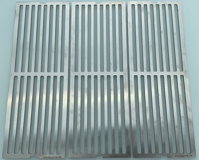 EDELSTAHL GRILLROST V2A p.f. BROIL KING BARON CROWN 310 + 320 + 340  3-teilig