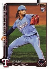 2025 Topps Update #US227 Marc Church Texas Rangers Rookie Card RC