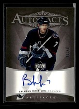 2005-06 Upper Deck Artifacts Brendan Morrison Auto Facts Silver /50 U6581