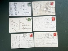 Estonia - 6 postcards from 1920/30s - good variety, postmark interest