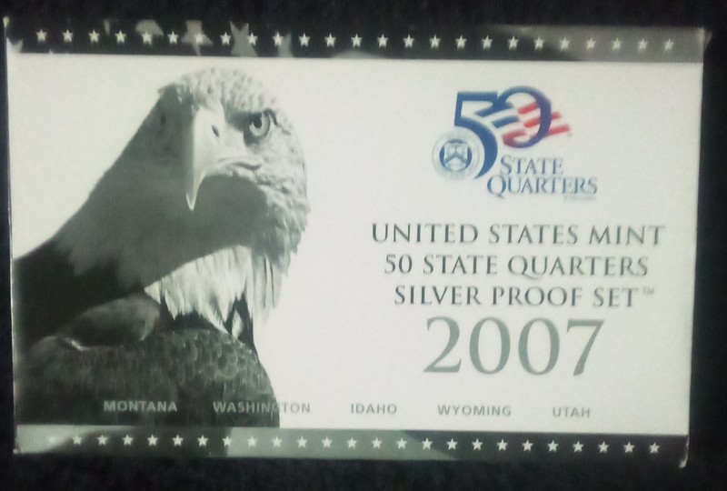 SILVER 2007-S PROOF QUARTERS SET, .904 oz. ASW (Actual Silver Weight)