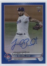 2022 Topps Chrome Rookie Blue Refractor 121/150 Joe Barlow #RA-JOB Auto x5u