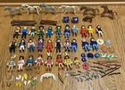Vintage Playmobil Geobra Cowboys Indians Figures Horses Accessories 1974 Lot 91
