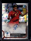 2022 Bowman Chrome UEFA U21 Aster Vranckx Auto 1st Atomic Refractor #49/125