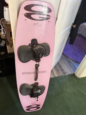 Zero Gravity 134cm Carbon Fiber Board w/ Liquid Force Comp Straps   Pink