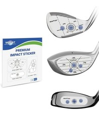 24 Stück linkes Golf Impact Tape Selbsttehrender Sweet Spot & Konsistenzanalyse.