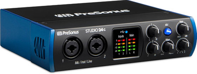 Presonus Studio 24C, Usb-C-Audio-Interface, Für Aufnahme, Streaming, Podcasting