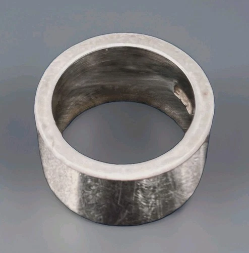 Vintage Sterling Cigar Band Mexico Silver 925 Ring Sz 6.25 6.5 Thick Heavy 1/2”