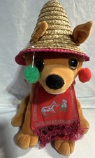 Vtg Pancho Chihuahua Animated Plush Singing Dog Feliz Navidad PBC WORKS VIDEO