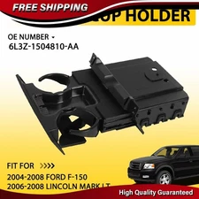Dashboard Cup Holder Insert For Ford F150 2004-2008 Black Plug in Cup Holder