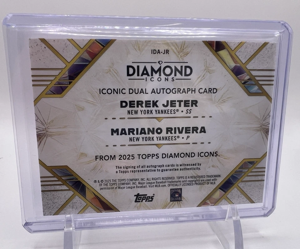 2025 Topps Diamond Icons Derek Jeter Mariano Rivera Icons Doble Automático En Tarjeta/15 Foto 3 de 4
