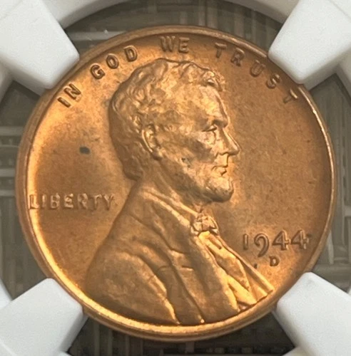 1944-D Lincoln Wheat Cent, NGC MS-66 Red