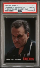 The Sopranos 2005 Inkworks #21 Johnny Sack Sacramoni PSA 8